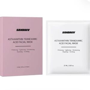 NIB SANDAGY ASTAXANTHIN TRANEXAMIC ACID FACIAL MASK, 5 sheets